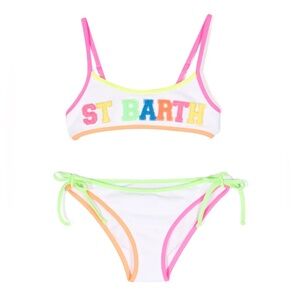 MC2 Saint Barth Kids’ Bikini Patch Logo White